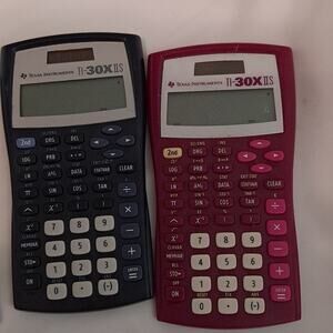 Texas Instruments TI-30X IIS Solar Scientific Calculator‎ Blue w/ Cover ACT/SAT!